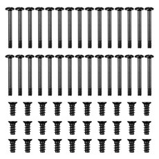 60pcs 컴퓨터 케이스 냉각 팬 나사 컴퓨터 팬 마운트 긴 짧은 나사