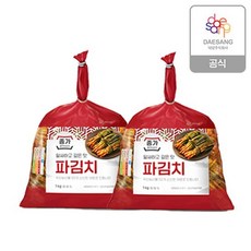 종가 종가집 파김치 2kg (1kg*2팩), 2개, 1kg