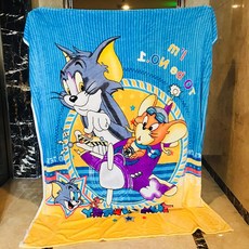 위파인더 고양이과 쥐 잭 톰의 캐릭터 애니메이션 귀여운 담요 양면 모포 겨울 이불 보온 담요, 톰과 제리