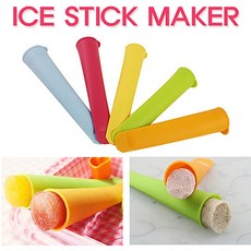 [아이스스틱메이커(실리콘)]아이스크림만들기 폴라포메이커 아이스바 얼려먹는쭈쭈바 얼음과자, 1개, 1개