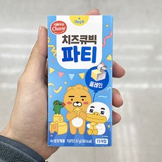 서울우유 치즈큐빅파티 플레인 87g x 2개, 종이박스포장