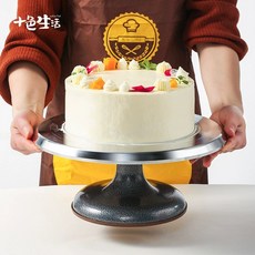 케익 돌림판 디저트 회전 베이킹 트레이 케익돌림 판, 1개
