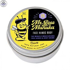 [ MR.BEES MANUKA ] Mr Bees Manuka 꿀 핸드 크림 얼굴 모이스처 라이저 민감성 또는 건조한 피부 사용 습진 또는 건선 치료 발가락 곰팡이 또는 천연 항생제 항진 방지 연고, 1개