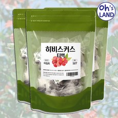 오스랜드 쉽게 우러나는 무카페인 히비스커스 차 티백 허브차 카페인없는 상쾌한 맛 허브티 기분전환 구연산 비타민C 안토시아닌 HCA 카테킨 필수지방산, 3팩, 50티백