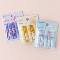 [sanrio] 산리오 연필 보호 캡 연필캡 5개 세트 시나모롤 쿠로미 폼폼푸린, 마이멜로디