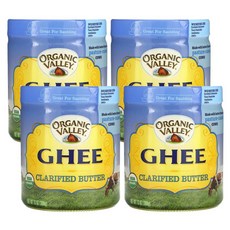 올가닉벨리 4개X 유기농 기 정제 버터 368g(13oz), 368g, 4개