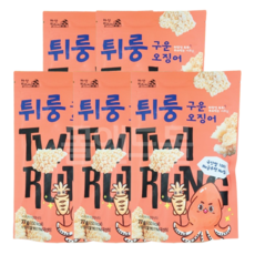 NO글루텐 NO팜유 국산쌀 100% 튀룽 구운오징어 누룽지 스낵, 10개, 77g