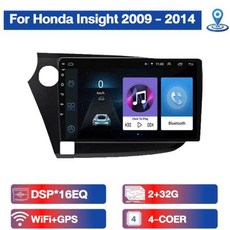 카플레이 네비게이션 혼다 인사이트 2 2009 2014 안드로이드 12 GPS 오디오 4G 라디오 멀티미디어 플레이어 2Din, 4) A 2 32G