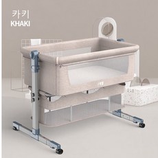 sw 휴대용아기침대 신생아침대 흔들침대 접이식침대 침대, (B타입)카키+수납가방