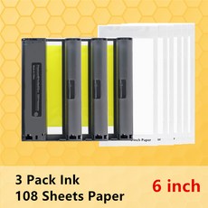 캐논 셀피 프린터호환 RP-108 KP-108IN 인화지 리본 카트리지 CP1300 CP1200 CP1000 CP900 CP1500 6 인치, 01 CHINA, 10 3 ink and 108 paper