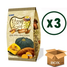 희창 단호박고구마차 900gx3개/식사대용 천마차, 900g, 3개