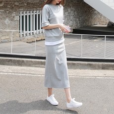 핑크시슬리 여성용 레이네 롱스커트 세트