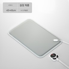 강아지온열매트 고양이온열매트 애완견전기매트 애완동믈 전기 담요 방석 난방 패드, B 그레이-S 사이즈 45 45 cm, 1개
