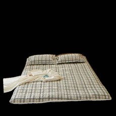 더크린 체크 마이크로 온수매트커버 Q그레이 침구세트 93000EA