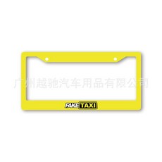 자동차 미국 표준 번호판 프레임 낙서 멋진 수정 3 차원 라이센스, 12 FAKE TAXI, 1개