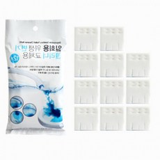 물에 리필 12개 청소솔 변기브러쉬 청소 녹는 티슈 브러쉬 변기 일회용 변기솔, 교체용리필 12P, 1개