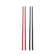 타파웨어 알레그라 젓가락세트(2세트) 검정+빨강 433, 2세트, 26.4 cm