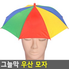 [무료배송]그늘막 우산 모자 우산모자 낚시모자 아이디어우산 원터치우산 자외선차단 모자우산, 단일 색상