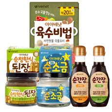 아이배냇 육수비법 양념 세트, 1세트, 676g, 육수비법(쇠고기)+간장(국물+비빔)+소금+된장