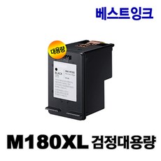 삼성재생잉크 INK-M180 C180 M180XL C180XL SL-J1660 SL-J1663 SL-J1665 SL-J1770FW, 검정, 1개