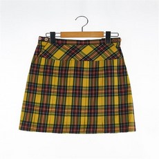 교복몰 옐로우 레드체크 치마 강명중 교복