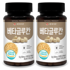 베타글루칸정 500mg x 100정 국산 효모 HACCP 인증제품