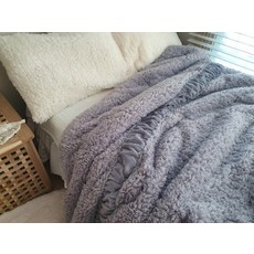카라멜샵 뽀글이 그레이 양털차렵이불