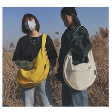 디에프 여자 여성 하프문 에코크로스백 학생룩 데일리가방 스트릿패션백