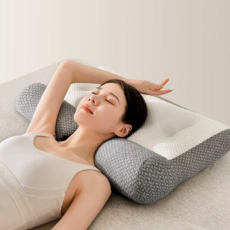 [KORELAN] 라텍스베개 편한 수면 경추베개 수면베개, 1개, 그레이