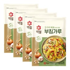 백설 5가지 자연에서 얻은 재료 부침가루 1kg x 4개