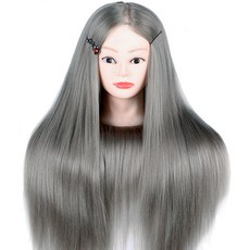 가발 머리 모델 미용연습용 모형 판두 편모, 한개옵션1, AO