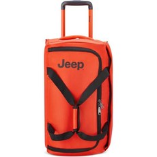 지프 JS009D 2륜 롤링 트래블 더플 백블랙 20인치, Orange, 20 Inch