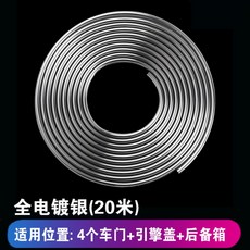 자동차 문콕방지 스트랩 몰딩 가드 도어 차량 기스 흠집 문 모서리 녹방지, 실버20m