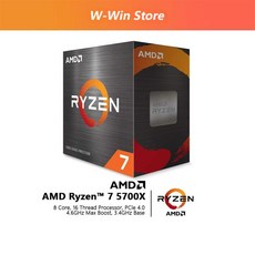 팬이 없 AMD Ryzen 7 5800X3D R7 CPU 프로세서 3.4 GHz 8 코어 16레드 7NM L3 96M 100 000000651 소켓 AM4 오리진, 한개옵션0 - 5800x3d