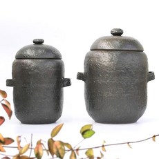 [PLANB] 작품 주물럭 긴항아리 진 4kg 소금항아리 소금단지양념 쌀 김치 통 도시락 디스펜서 보관 용기 트레이 병 반찬 소스 밀폐 냉동 신선 P/B : 755A4B+767