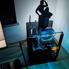 아크릴 미니 PC케이스 컴퓨터 본체 조립