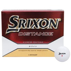 DUNLOP (단롭) 골프 공 SRIXON DISTANCE 1 다스 (12 개들이) 화이트 - 스릭슨디스턴스