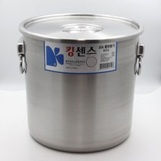 킹센스 304 통판 스텐 위생용기 10호 35.3L 무용접 업소용식깡 국통 곰솥, 1개