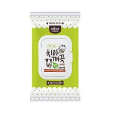 반려묘 양치질용 물티슈 30매 2개 휴대용물티슈 펫티슈, 30개