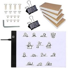 N/H Flip Book Kit with A4 Light Pad for Drawing and Tracing LED Light, 상세내용참조