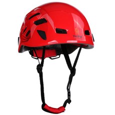 Unisex 조정 가능한 통풍 안전 헬멧 머리 야외 암벽 등반 Arborist 동굴 탐험 건설을위한 하드 임팩트 모자, 레드, 54-62cm, 플라스틱, 1개