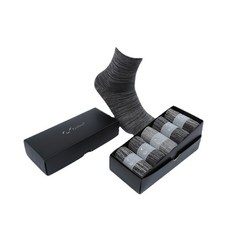 사계절 새로운 실버 섬유 면화 무료 라인 항균 방취제 중간 두꺼운 선물 상자 다섯 쌍 도매 공급