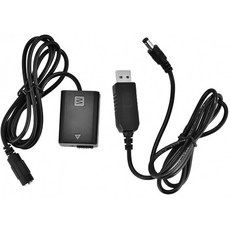 NP-FW50 더미 배터리 (USB 전원 어댑터 포함) 완전히 디코딩 된 DC 커플러 소니 A6300 A5000 NEX-5N 용 NP-FW50 배터리 교체, 단일옵션