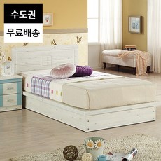 굿 평상형 미니 학생 원룸 침대프레임(싱글워시), 워시_싱글