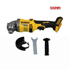 DEWALT 브러시리스 연삭기 전동 공구 충전식 무선 드릴 DCG414 연마기 125mm 150mm 100mm, [01] 100mm No battery, 1개