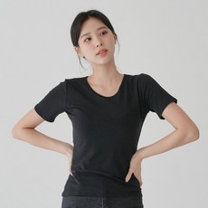 이브바바 여성 소프트터치 이너 3부 상의 반팔런닝