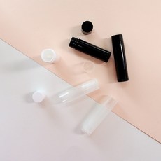 스틱형 립글로즈 립밤 용기 1개입, 블랙
