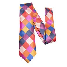 [미국] 760641 Paisley & Plaid Tie Handkerchief Woven Classic Men's Necktie & Pocket Square Set&Gift bo