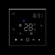 냉각 앱 업그레이드 온도 속도 교체용 TUYA 컨트롤러 3 Wifi 및 난방 Zigbee 조절기 온도 팬 에어컨, 2) BLACK - 24v-L