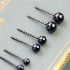 테필라 봄계절 COS 둥근구슬 블랙 콩 인싸템 같은스타일 INS 무드